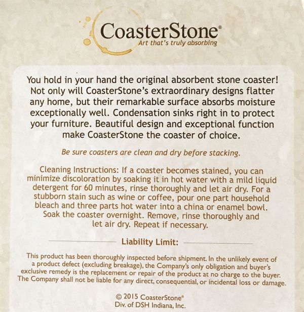 Absorbent Stone Coaster Rotary Club Gifts Crs Marketing