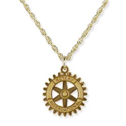 Rotary International Emblem Pendant Necklace CRS Marketing