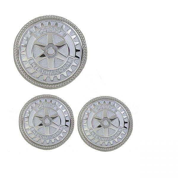 Silver/Misty Silver Blazer Buttons Set - Set of 11