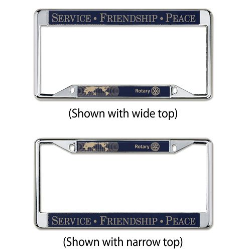 Royal Canadian Navy CPO1 License Plate Frame - Chrome, Weatherproof, Fits 6x12" Plates