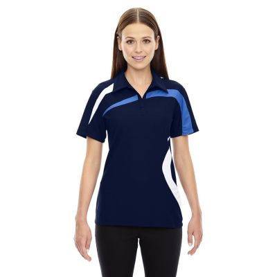 Ladies North End Sport Polyester Colour Block Polo T-Shirt