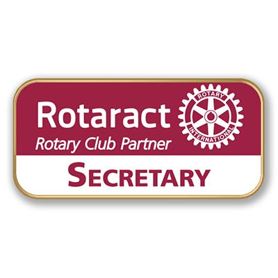 Rotaract Secretary Cloisonne Lapel Pin