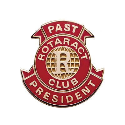 Rotaract Color Cloisonne Past President Magnetic Lapel Pin
