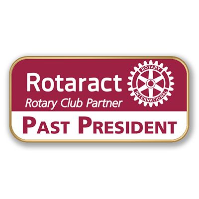 Rotaract Color Cloisonne Past President Lapel Pin