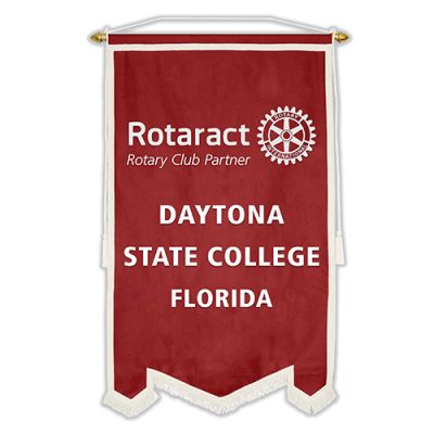 3' x 5' Custom Flock Rotaract Banner                                                                                    