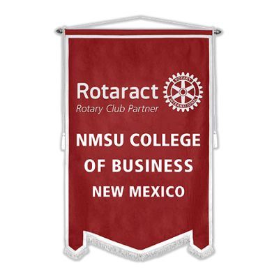 4' x 6' Custom Flock Rotaract Banner                                                                                    