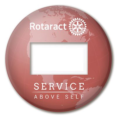 Rotaract Reusable Window Badge                                                                                          