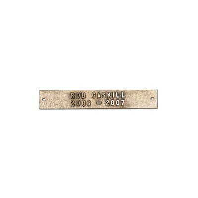 1" X 6" Custom Cast Bronze Name Plate