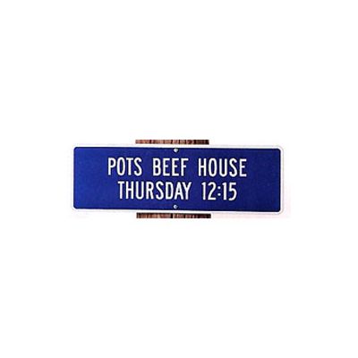 8 "x 24" Single-Faced Auxiliary Sign