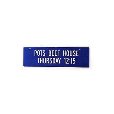 8" x 24" Double-Faced Auxiliary Sign