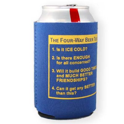 Neoprene Four-Way Beer Test Can Cooler