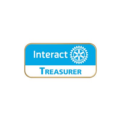 Interact Color Cloisonne Treasurer Magnetic Lapel Pin