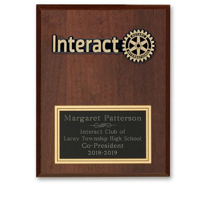 INTERACT Extra Large Gold Plaque