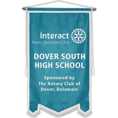 3' x 5' Custom Flock Interact Banner                                                                                    