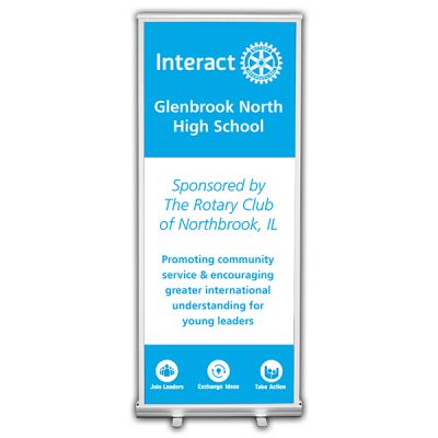 Custom Interact Retractable Banner                                                                                      