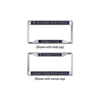 Interact Custom Chrome Plated License Plate Frame