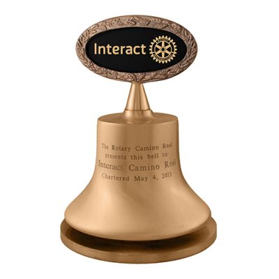 6" Diam. Bronze Interact Bell CUSTOMIZED