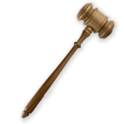 Wooden Gavel For Meeting Bell