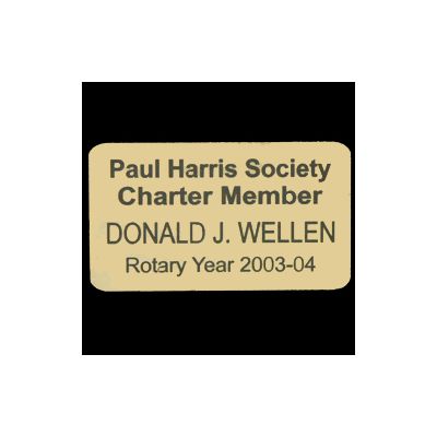 2" x 3-1/2" Paul Harris Society Badge                                                                                   