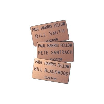 2" x 3-1/2" Paul Harris Fellow Name Badge                                                                               