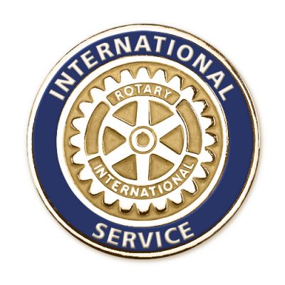 International Service Tab Style Magnetic Lapel Pin