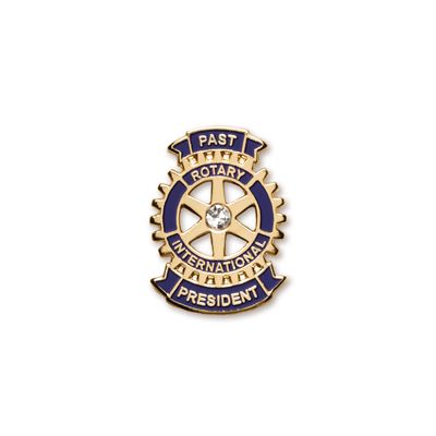 Past President Lapel Pin With Synthetic Diamond