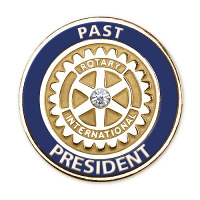 Past President Lapel Pin With Synthetic Diamond