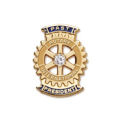 Traditional Past President Lapel Pin 10k Gold with .05Diamond