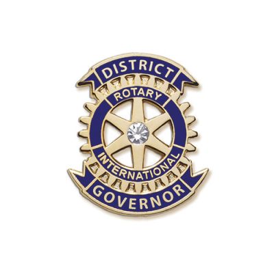 District Governor Lapel Pin - Gold Plated