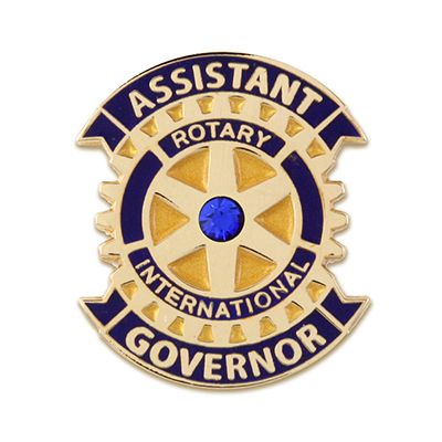 Assistant Governor w/ Synthetic Sapphire Lapel Pin