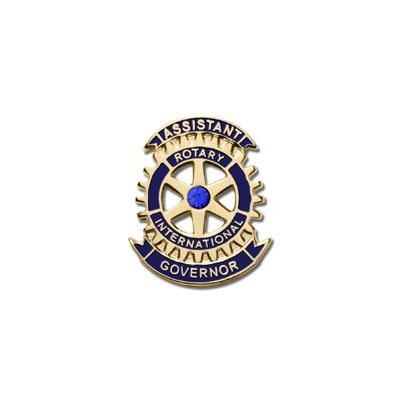 Assistant Governor Lapel Pin with Synthetic Sapphire