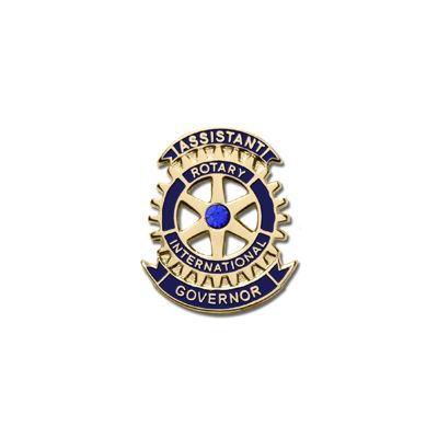 Assistant Governor Lapel Pin with Synthetic Sapphire