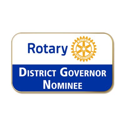 District Governor Nominee, Masterbrand Lapel Pin