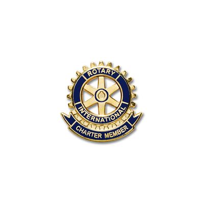 Gold Plated Charter Member Lapel Pin