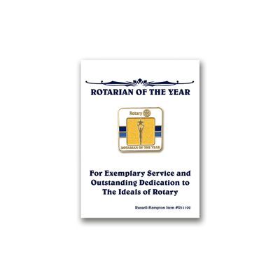 Rotarian of the Year Lapel Pin