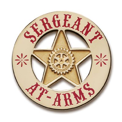 Sheriff's Badge Sergeant At Arms Lapel Pin