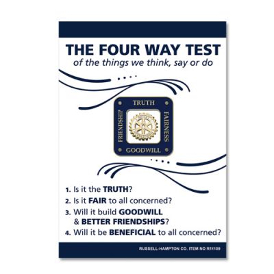 Four-Way Test Lapel Pin