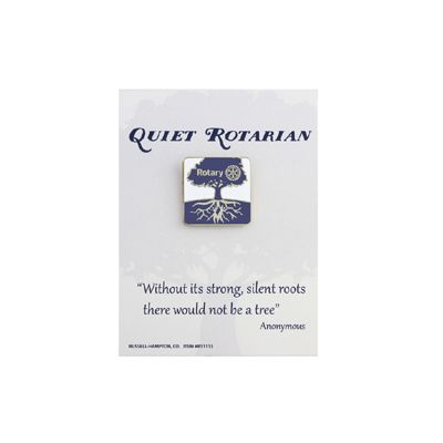Quiet Rotarian (Tree Motif) Lapel Pin