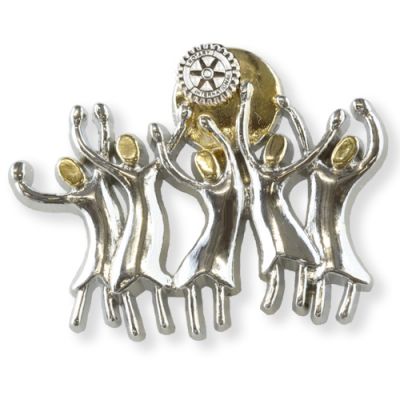 Small Celebrate Women In Rotary Magnet Brooch
