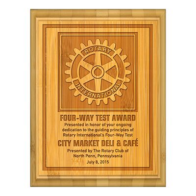 Bamboo Plaque