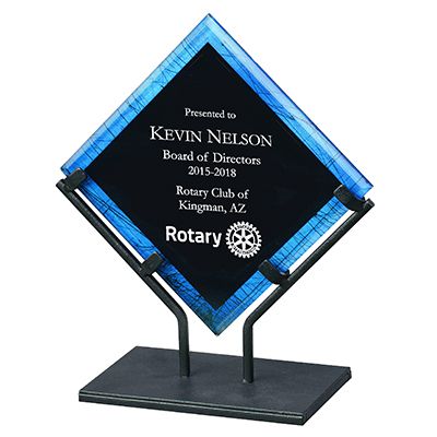 Acrylic in Black Iron Stand