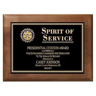 Spirit of Service Plaque