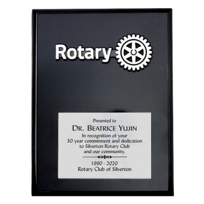 6 x 8" Black Piano Finish Award
