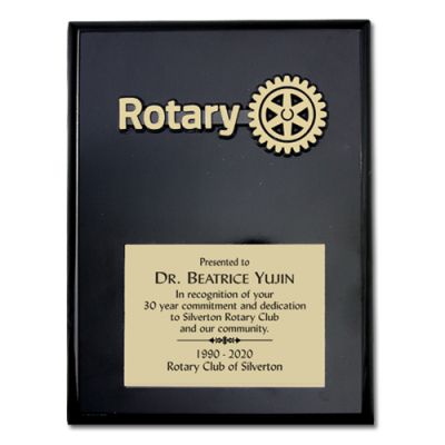 6 x 8" Black Piano Finish Award