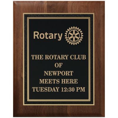 Walnut Rotary Meets Here Plaque
