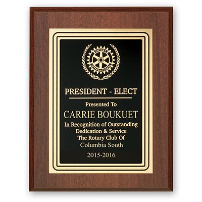 President-Elect Plaque - Club Executive Series