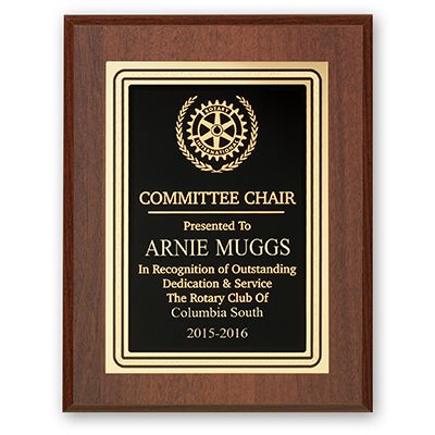 Committee Chairperson Plaque - Club Executive Series