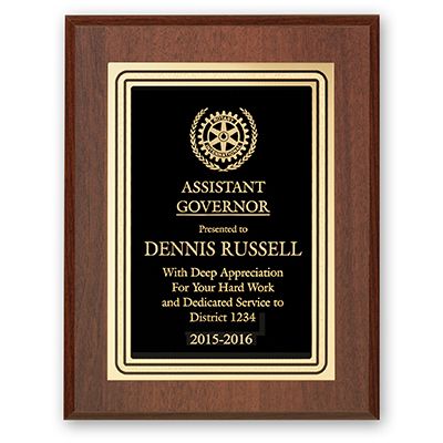 Assistant Governor Plaque - Club Executive Series