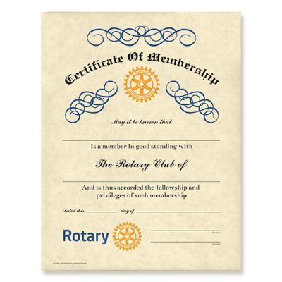 Certificate Of Membership