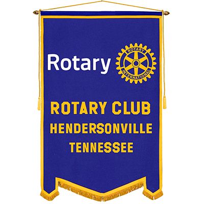 4' x 6' Custom Rotary Felt Banner -MasterBrand  Logo                                                                    